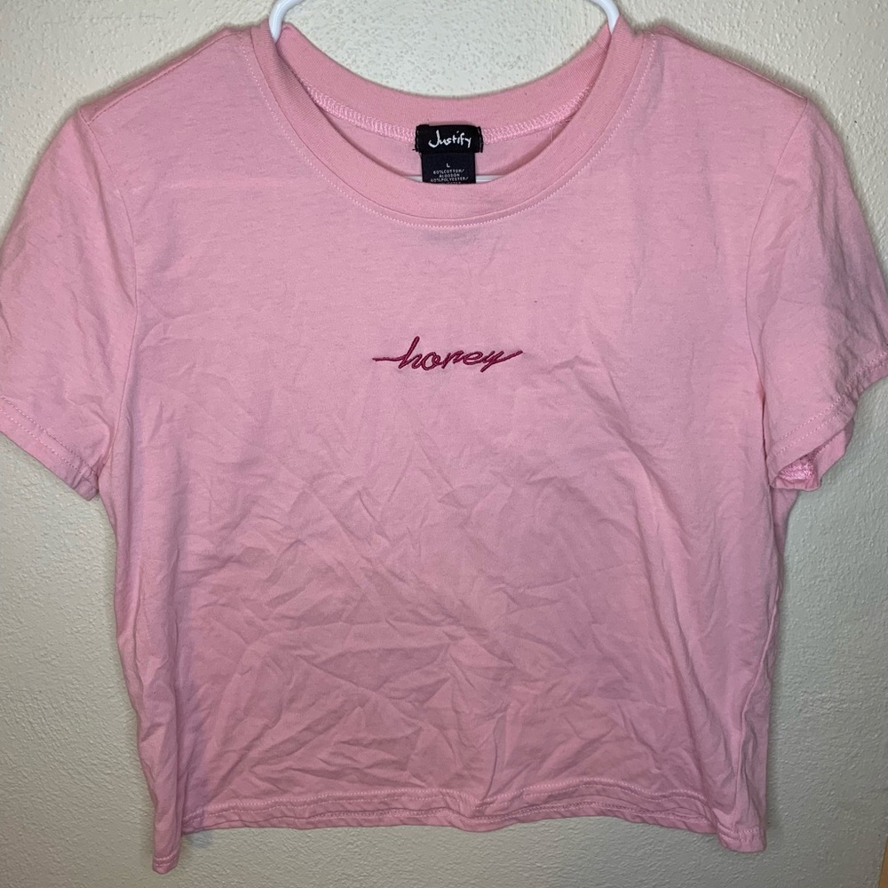 Pink crop top